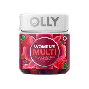 A bottle of women's multivitamin gummies