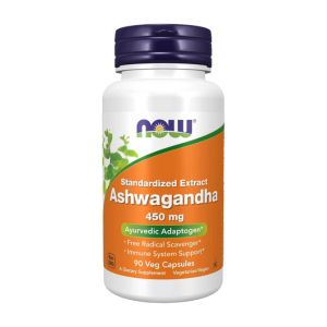 A picture of a bottle of Ashwagandha capsules